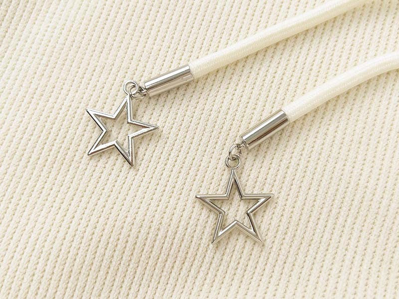 Pastel Star Plush Zip-Up Hoodie